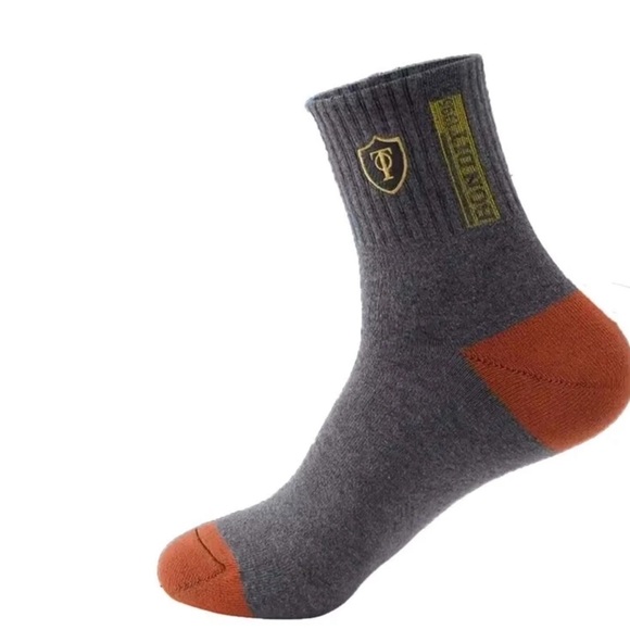 6pairs Men Letter Graphic Casual Crew Socks, For Spring - Picture 5 of 5